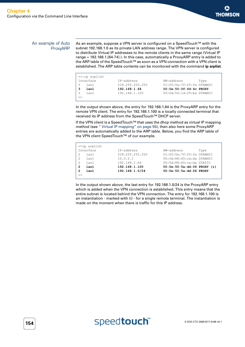 An example of auto proxyarp, Chapter 4 | Nortel Networks 608(WL) User Manual | Page 156 / 222