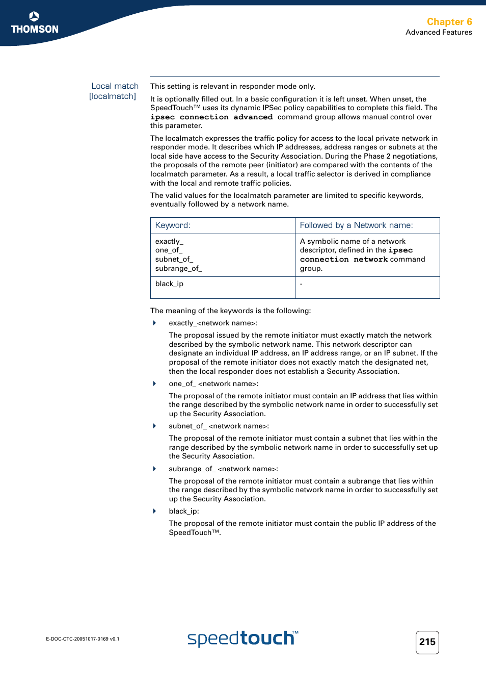 Local match [localmatch, Chapter 6 | Nortel Networks 608(WL) User Manual | Page 217 / 222