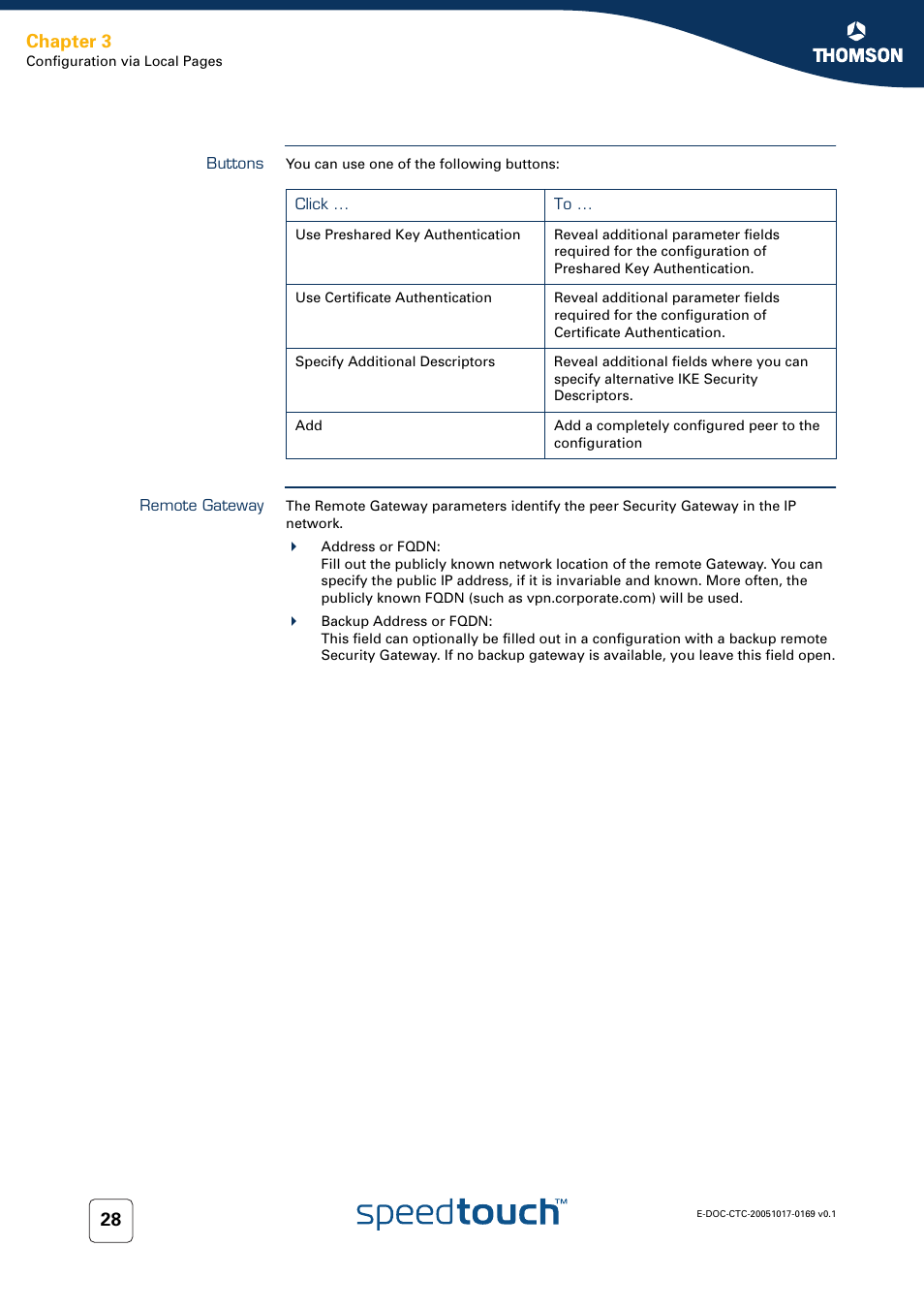 Buttons, Remote gateway, Chapter 3 | Nortel Networks 608(WL) User Manual | Page 30 / 222