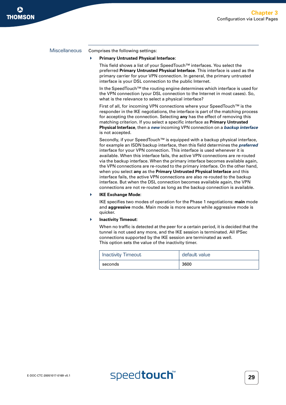 Miscellaneous, Chapter 3 | Nortel Networks 608(WL) User Manual | Page 31 / 222