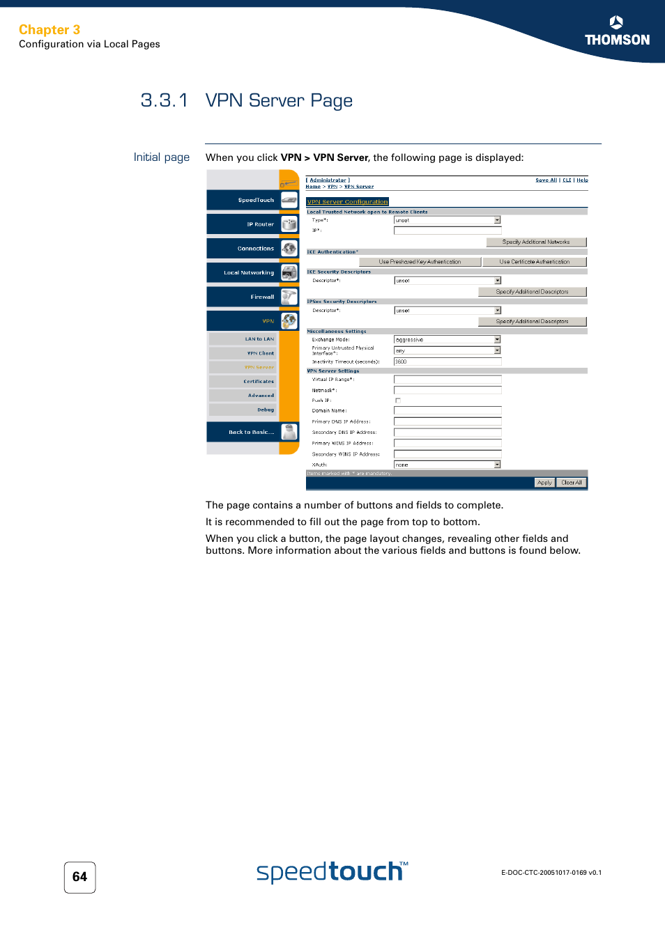 1 vpn server page | Nortel Networks 608(WL) User Manual | Page 66 / 222