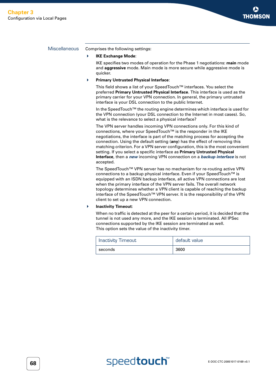 Miscellaneous, Chapter 3 | Nortel Networks 608(WL) User Manual | Page 70 / 222