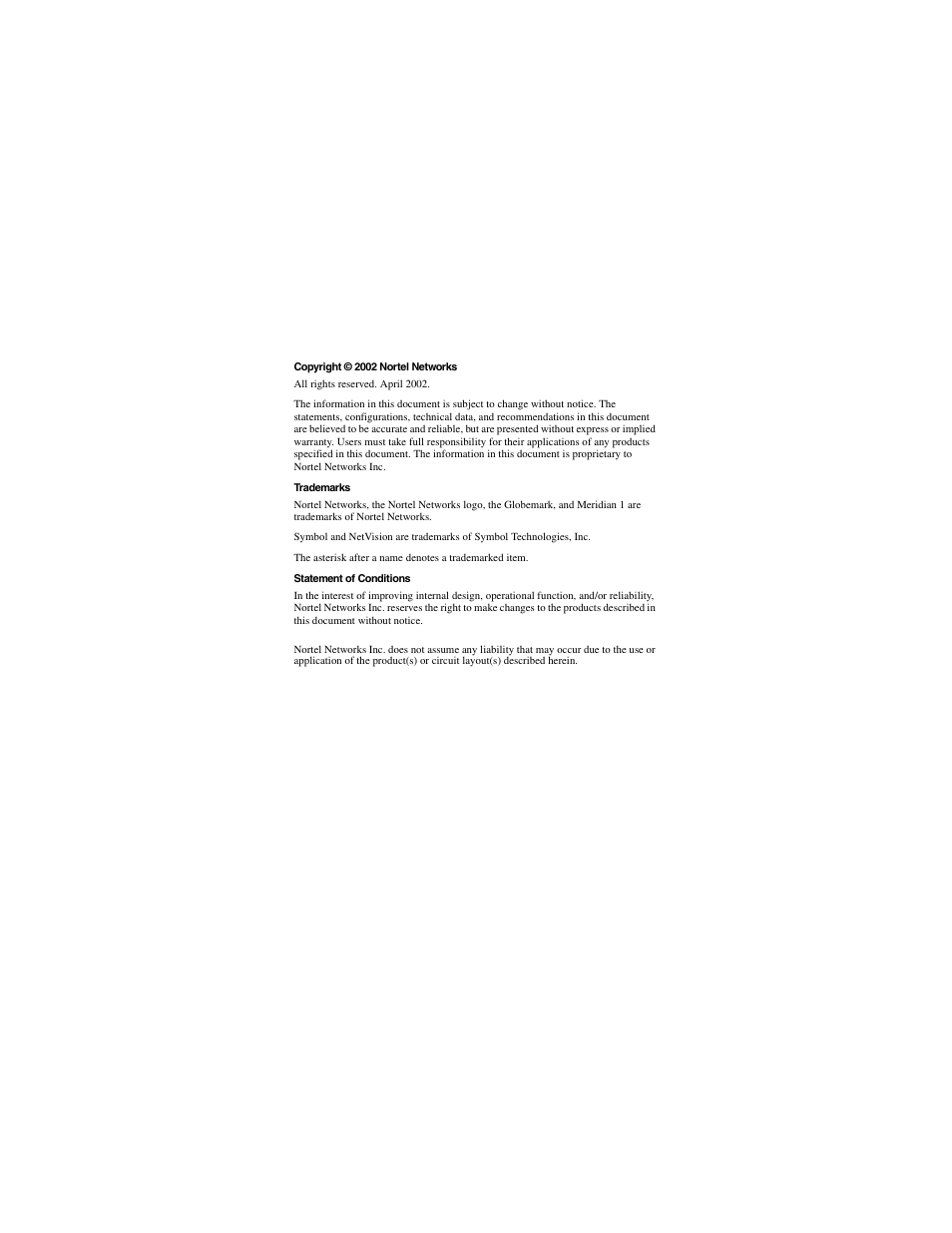 Nortel Networks Portable Telephone User Manual | Page 2 / 18