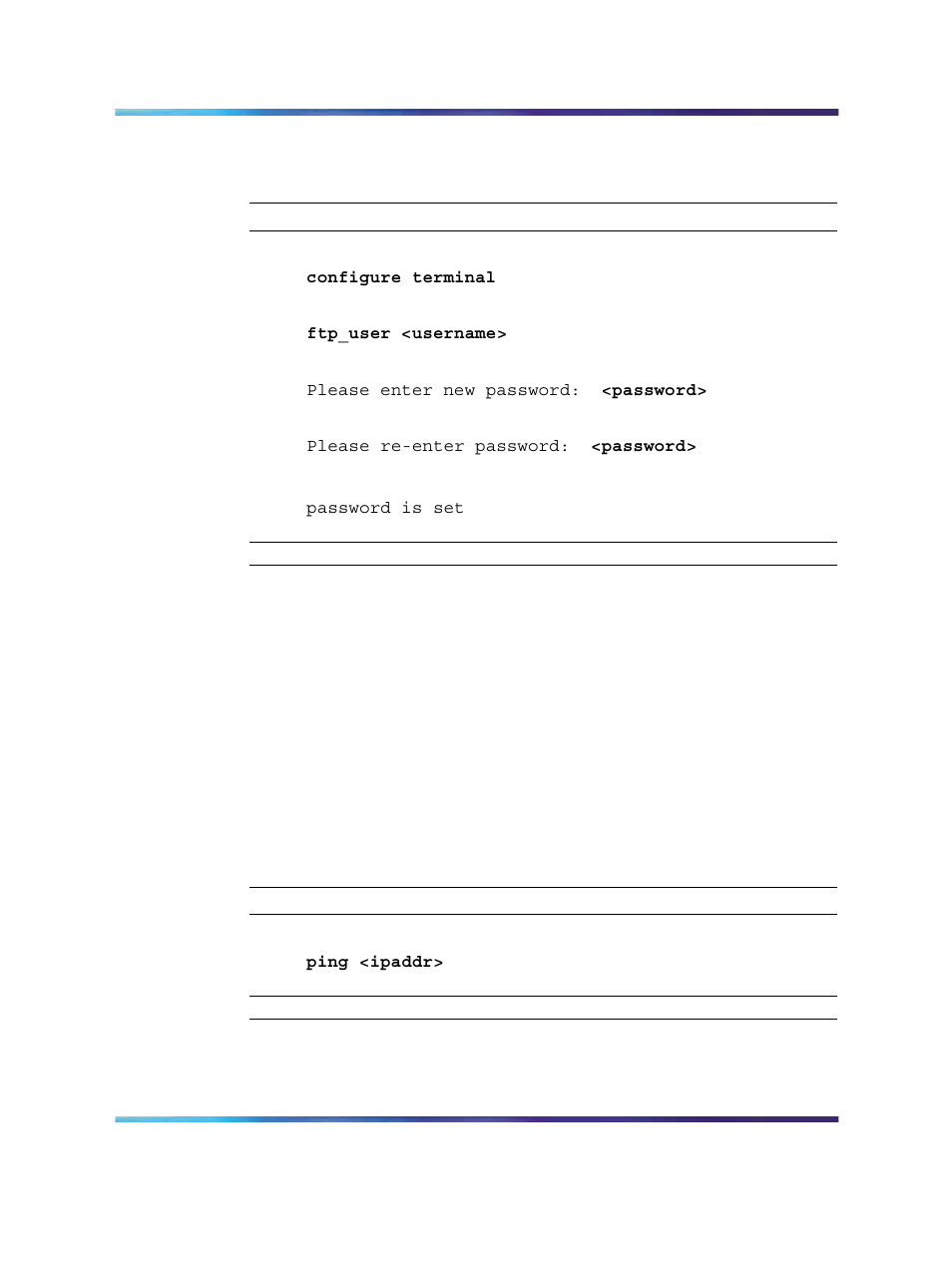 Configuring ftp users, Pinging a device, Prerequisites | Nortel Networks Nortel Secure Router 4134 User Manual | Page 36 / 42