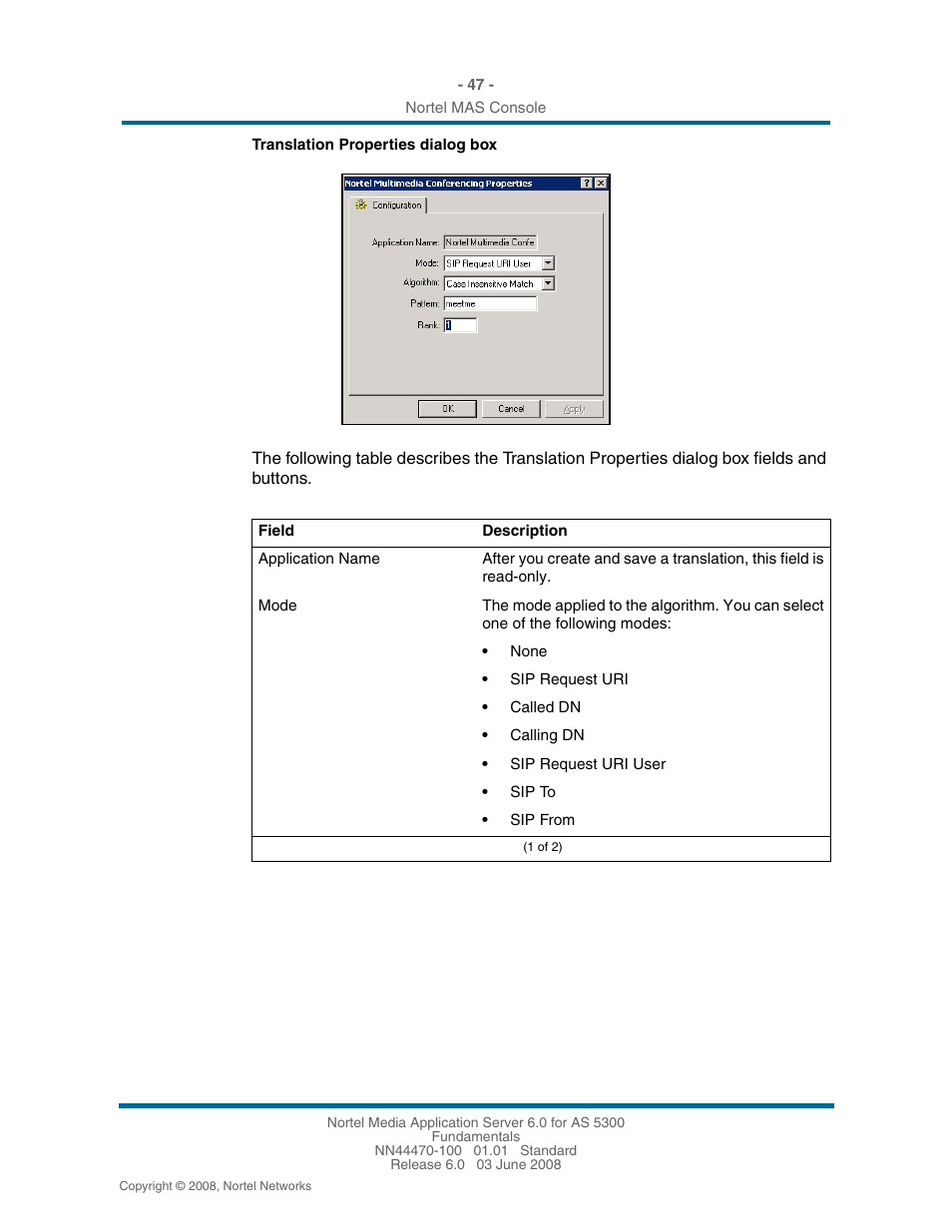 Nortel Networks NN44470-100 User Manual | Page 47 / 63