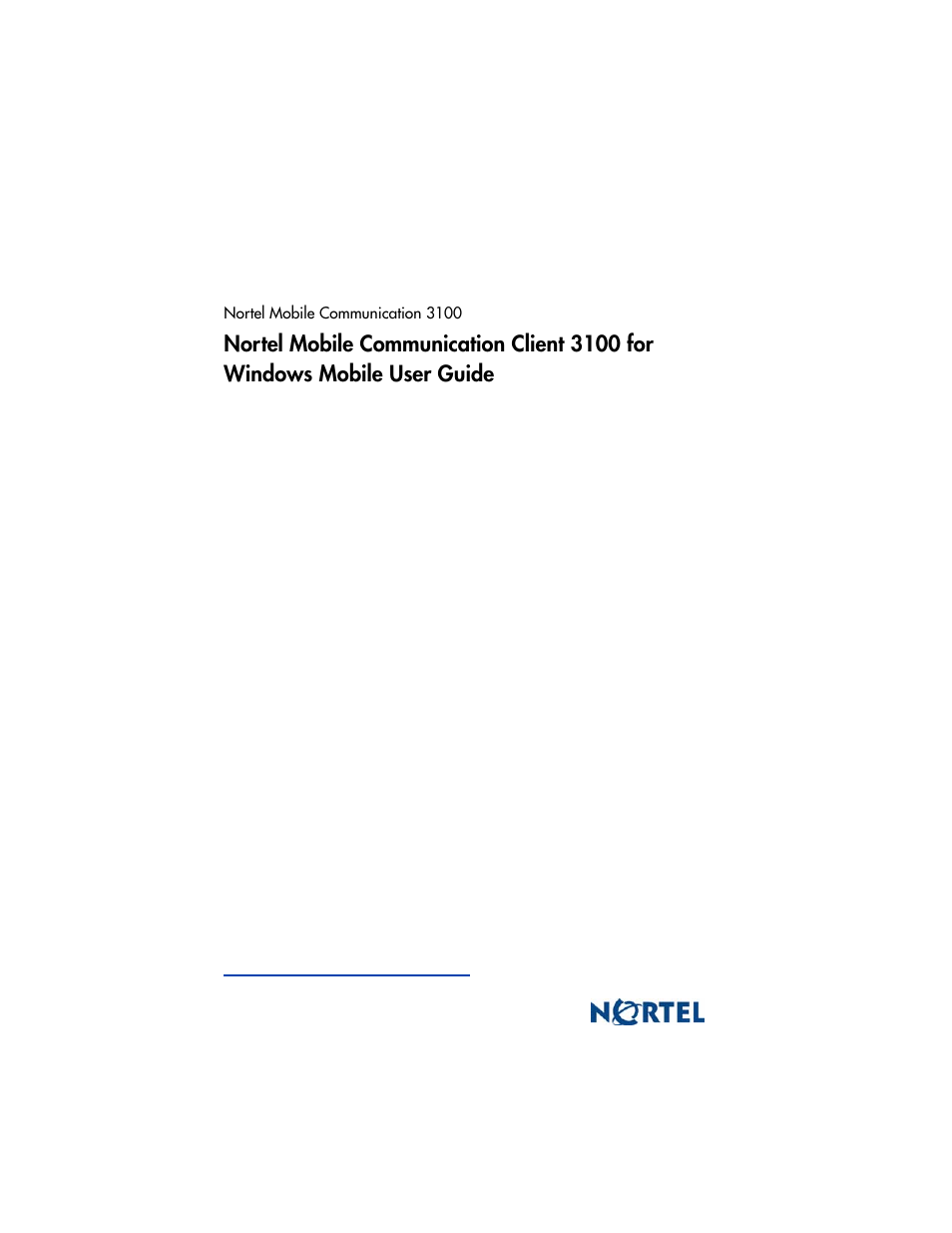 Nortel Networks MOBILE COMMUNICATION CLIENT 3100 User Manual | Page 108 / 108