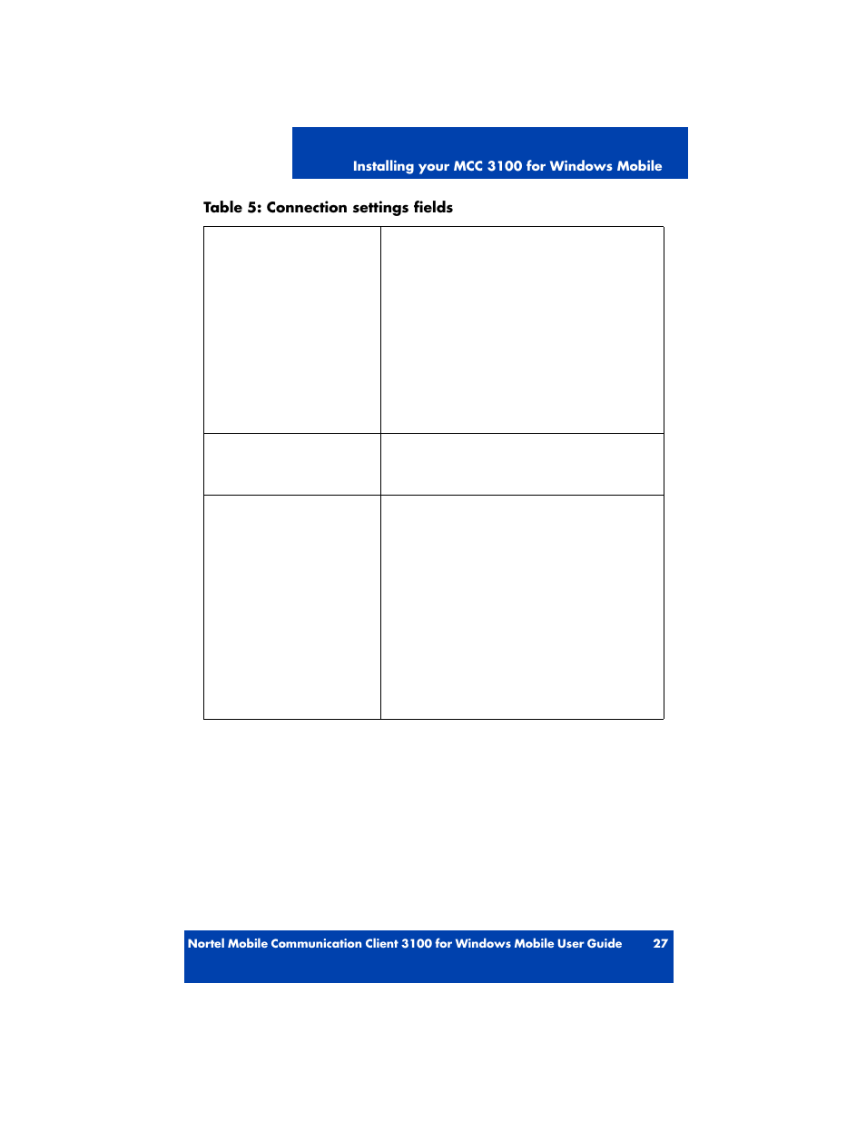 Nortel Networks MOBILE COMMUNICATION CLIENT 3100 User Manual | Page 27 / 108