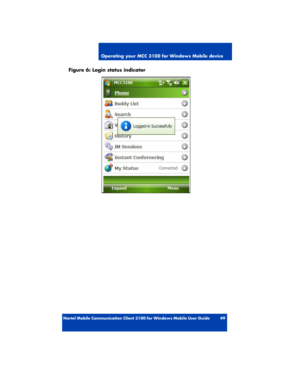 Nortel Networks MOBILE COMMUNICATION CLIENT 3100 User Manual | Page 49 / 108