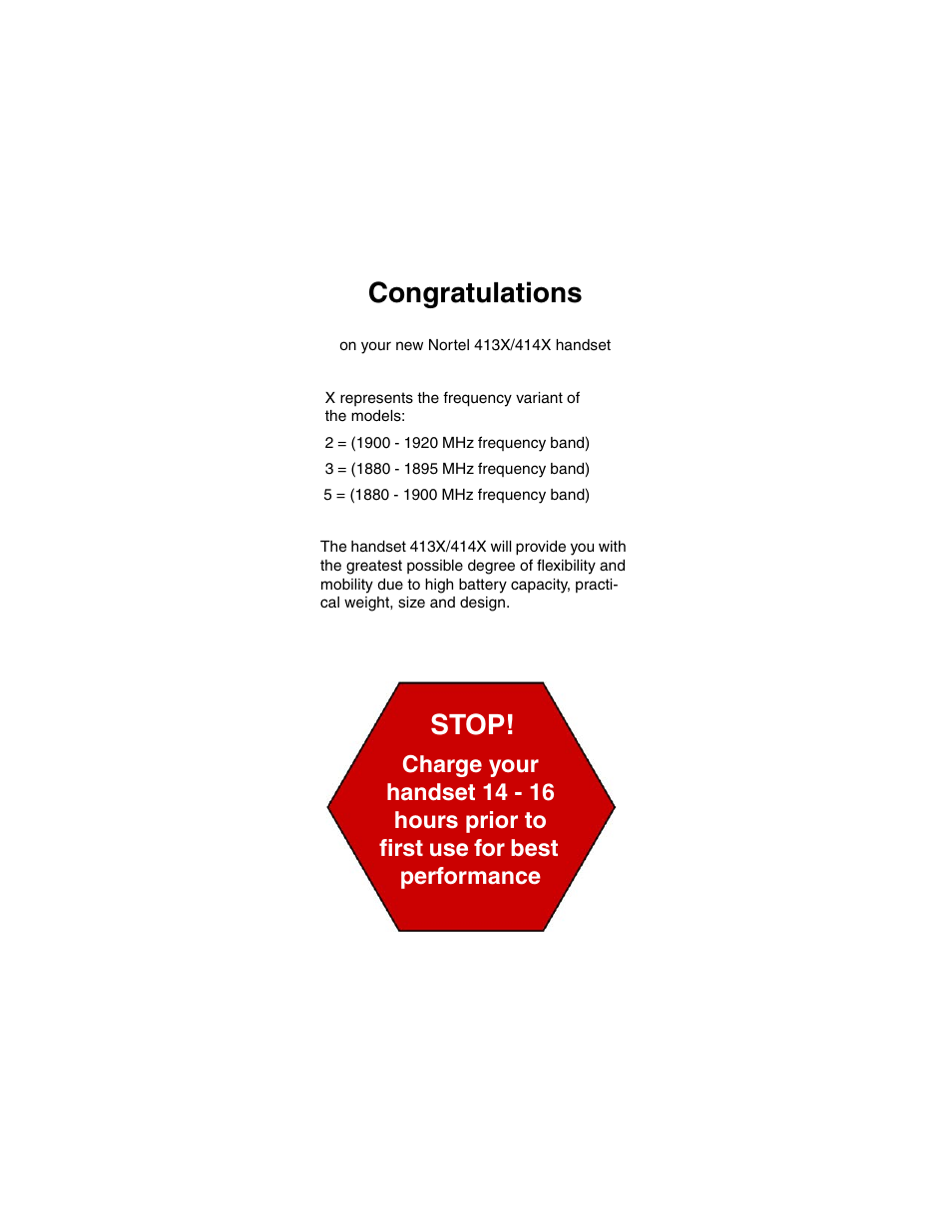 Stop | Nortel Networks 413X User Manual | Page 2 / 52