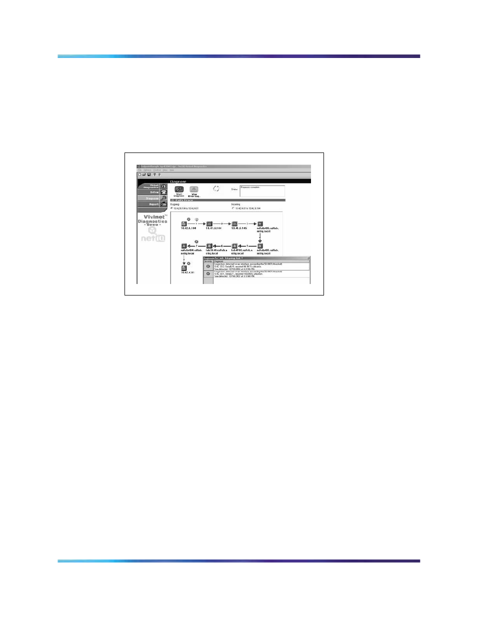 Communication server 1000 telephony manager, Zones, Figure 8 netiq vivinet diagnostics example | Nortel Networks NN43001-504 User Manual | Page 54 / 228