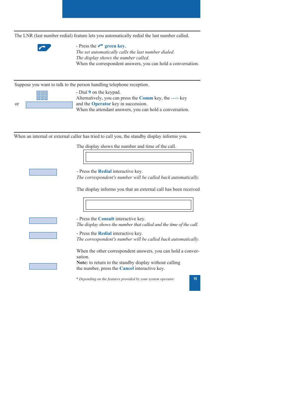 Dialing a correspondent | Nortel Networks M760 User Manual | Page 23 / 94