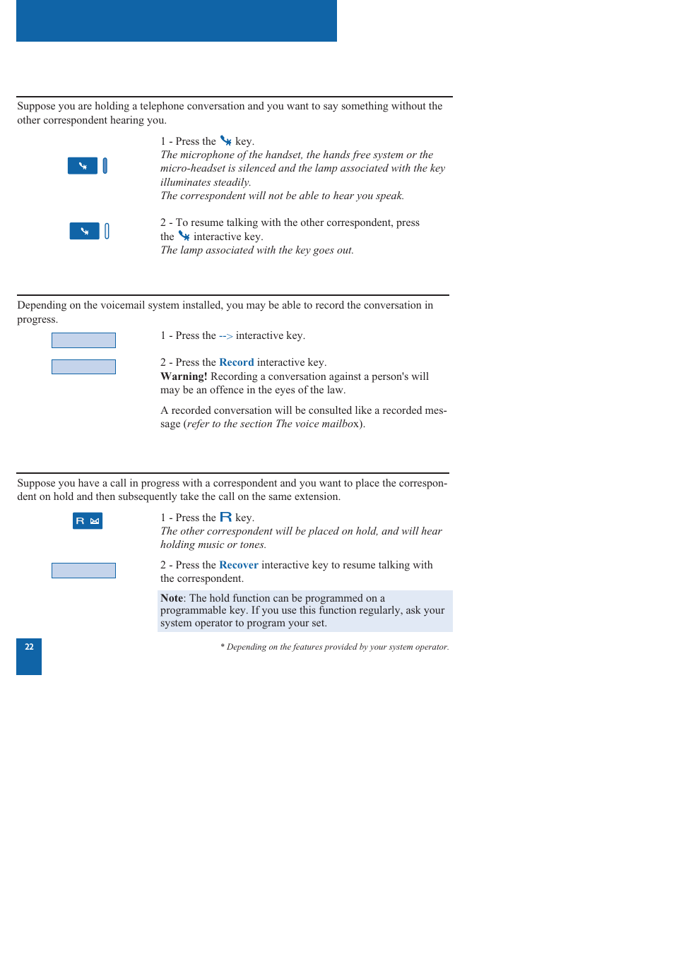 During a call | Nortel Networks M760 User Manual | Page 30 / 94