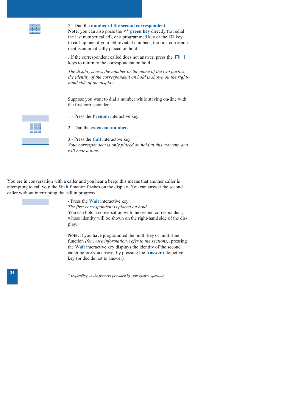 During a call | Nortel Networks M760 User Manual | Page 32 / 94