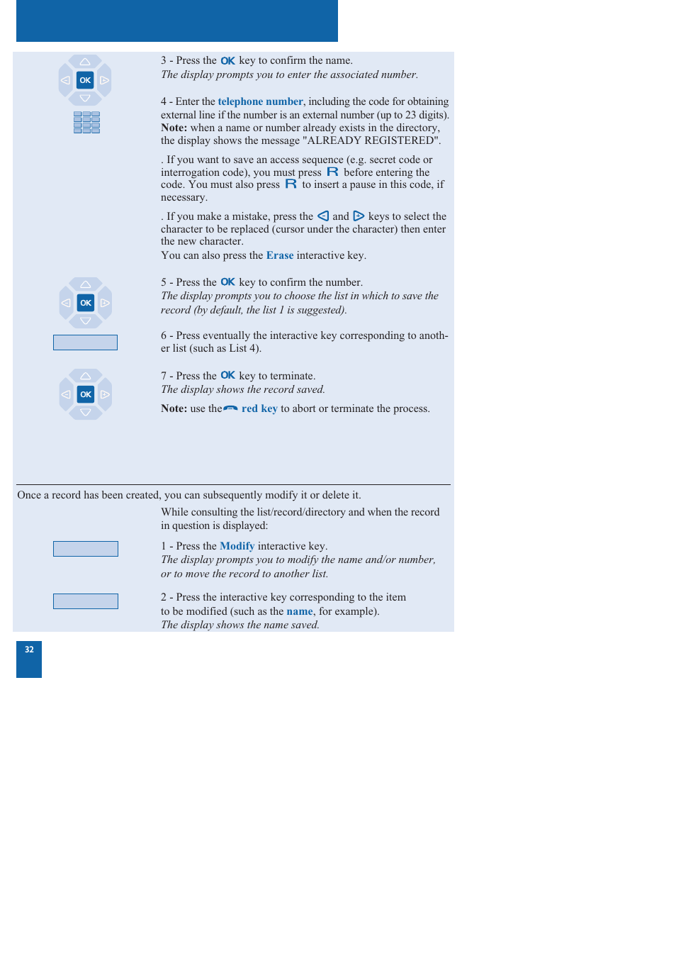 The private directory | Nortel Networks M760 User Manual | Page 40 / 94