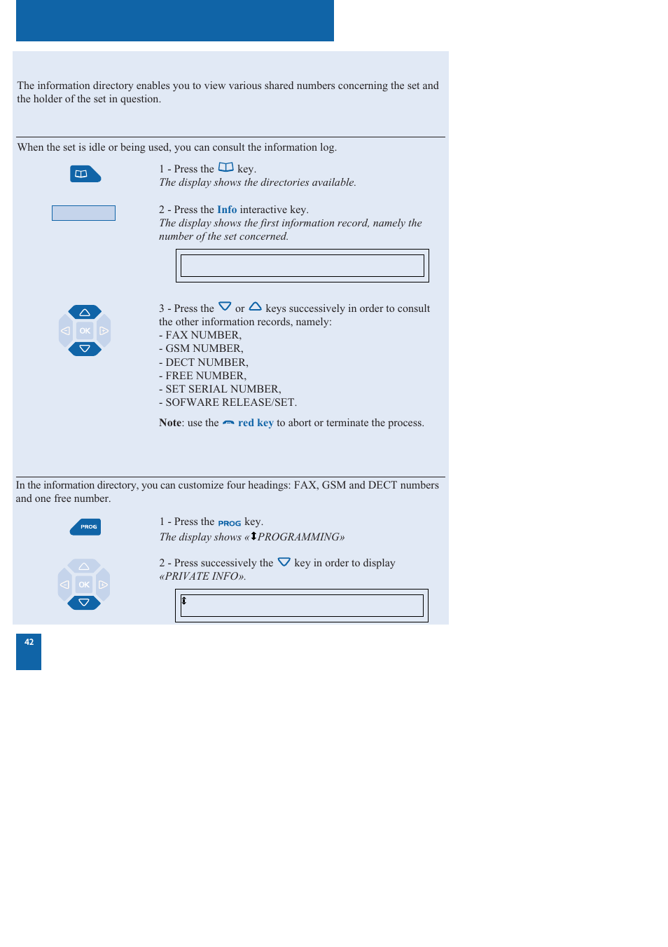 The information directory | Nortel Networks M760 User Manual | Page 50 / 94
