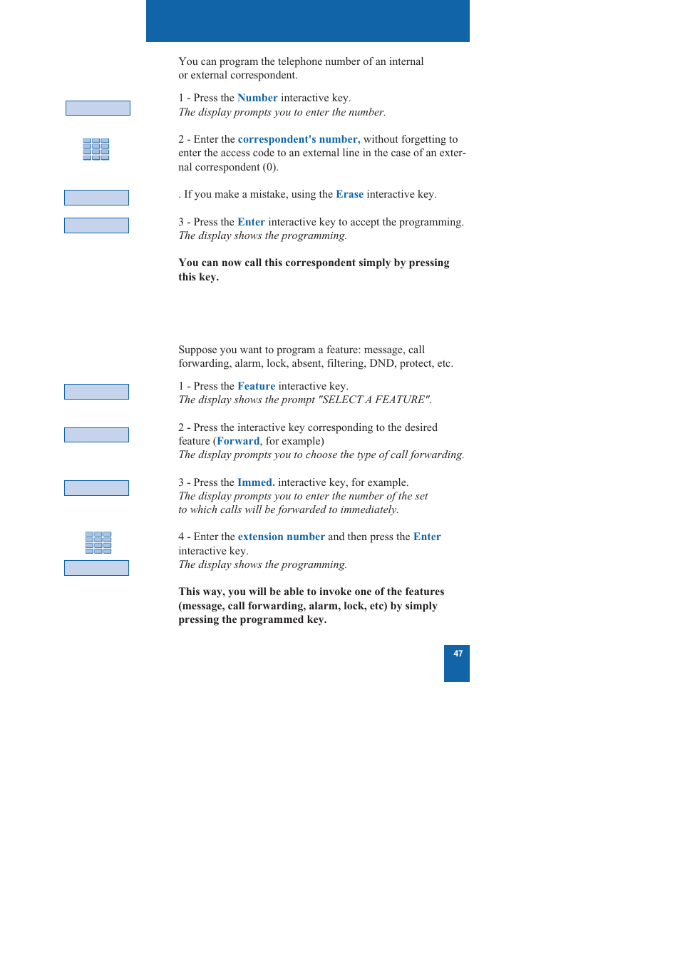 Programmable keys | Nortel Networks M760 User Manual | Page 55 / 94