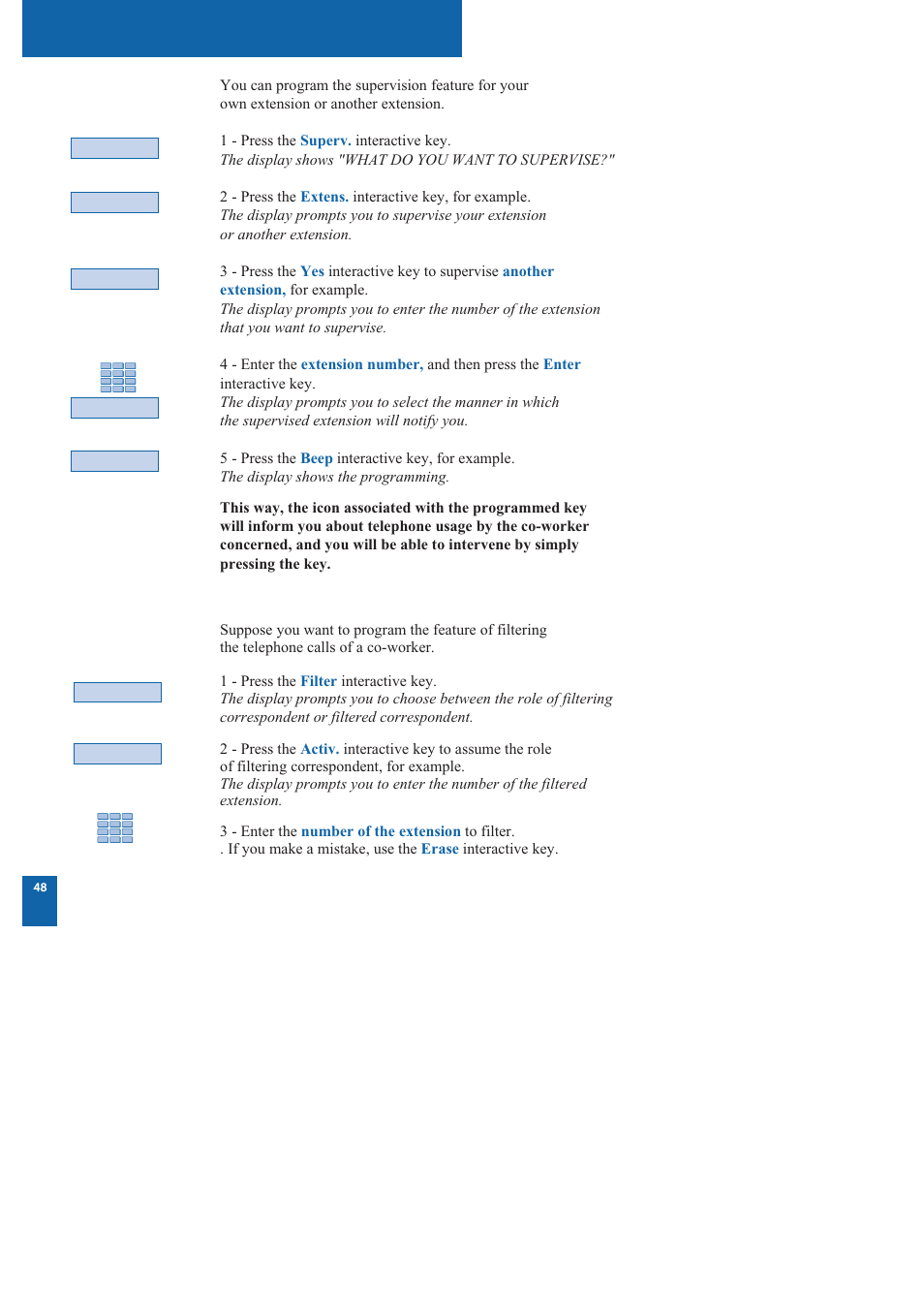 Programmable keys | Nortel Networks M760 User Manual | Page 56 / 94