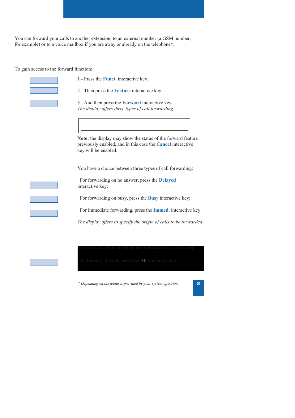 The call forwarding function, Call forwarding function, Forwarding your calls | Nortel Networks M760 User Manual | Page 59 / 94