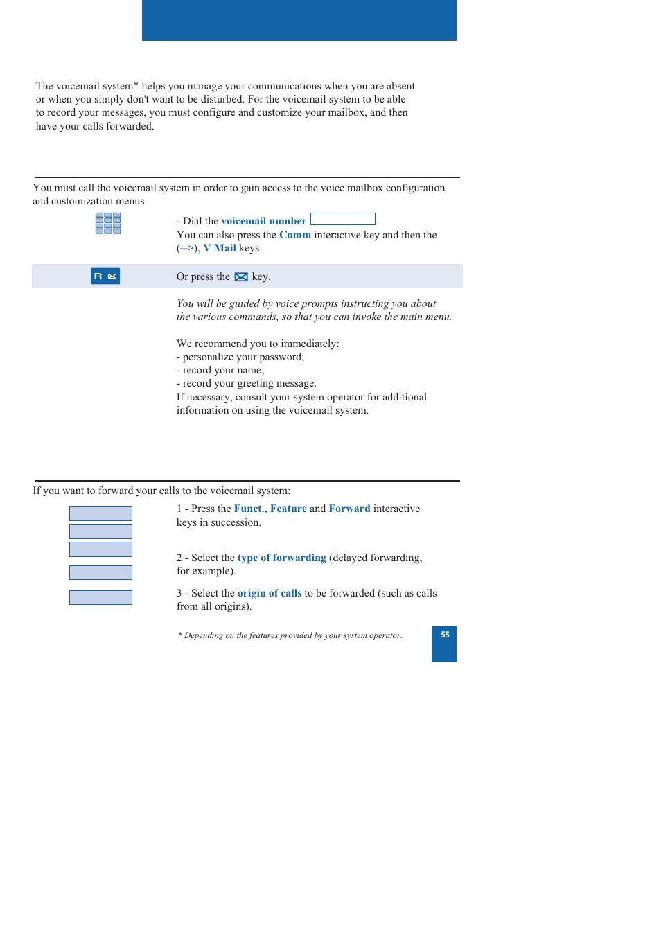 The voice mailbox | Nortel Networks M760 User Manual | Page 63 / 94