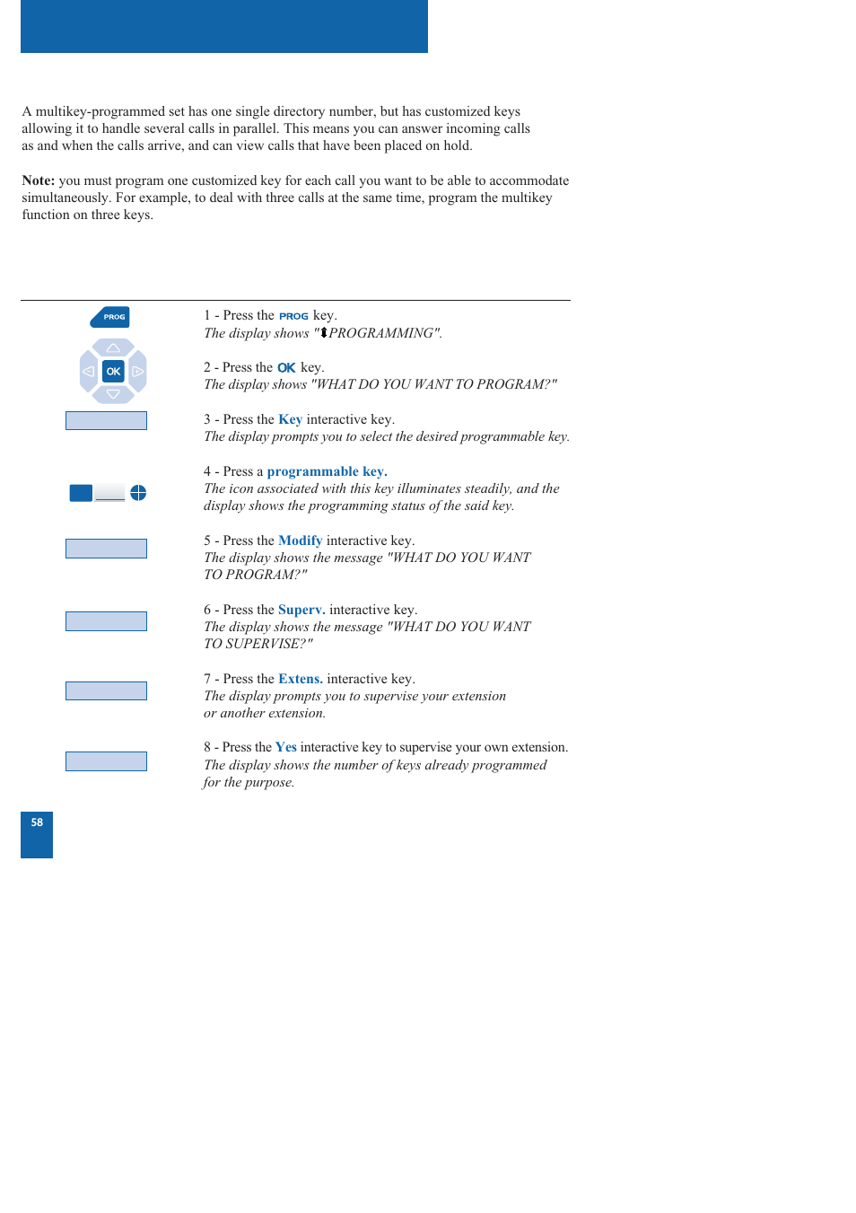 The multikey function | Nortel Networks M760 User Manual | Page 66 / 94