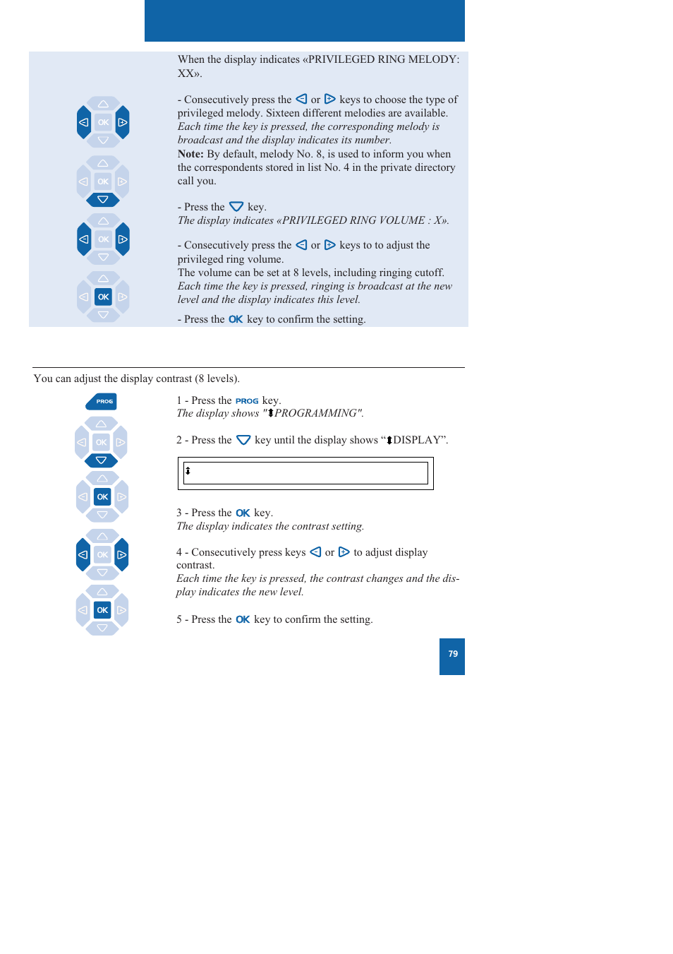 Settings | Nortel Networks M760 User Manual | Page 87 / 94