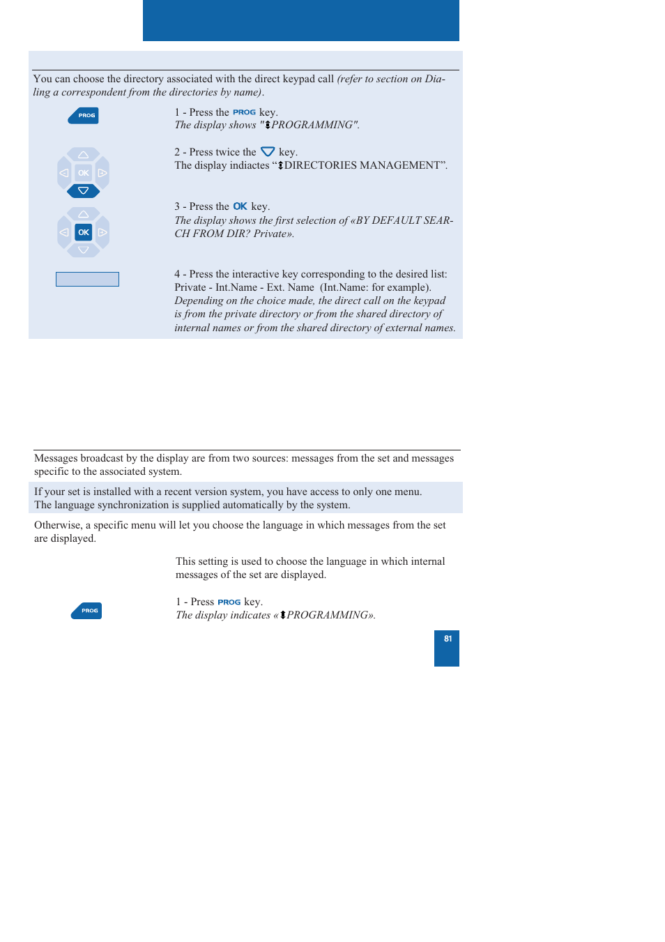 Settings | Nortel Networks M760 User Manual | Page 89 / 94