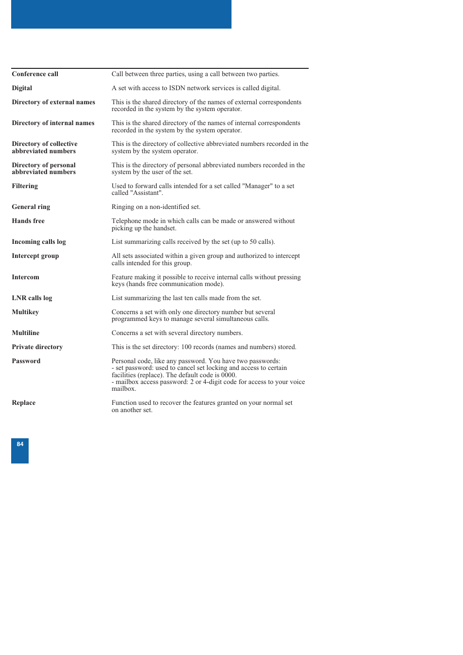Miscellaneous, Glossary (words to know) | Nortel Networks M760 User Manual | Page 92 / 94