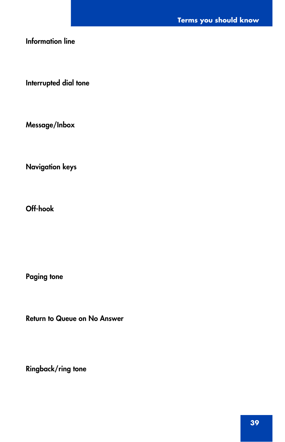 Nortel Networks NN43112-102 User Manual | Page 39 / 46