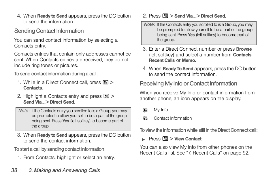 Nortel Networks MOTOROLA BRUTE I680 User Manual | Page 48 / 193