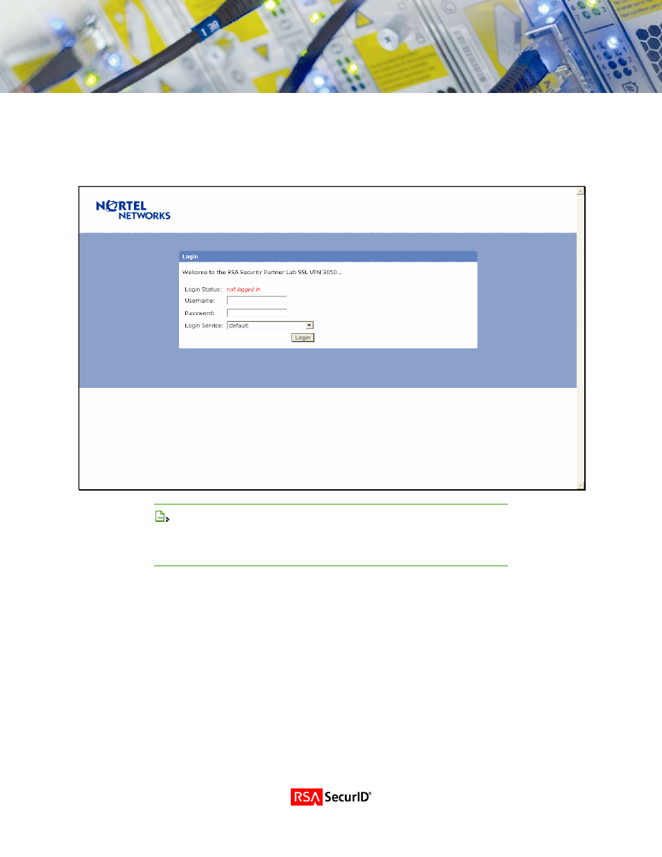 Testing the configuration | Nortel Networks NORTEL 3050 User Manual | Page 10 / 15