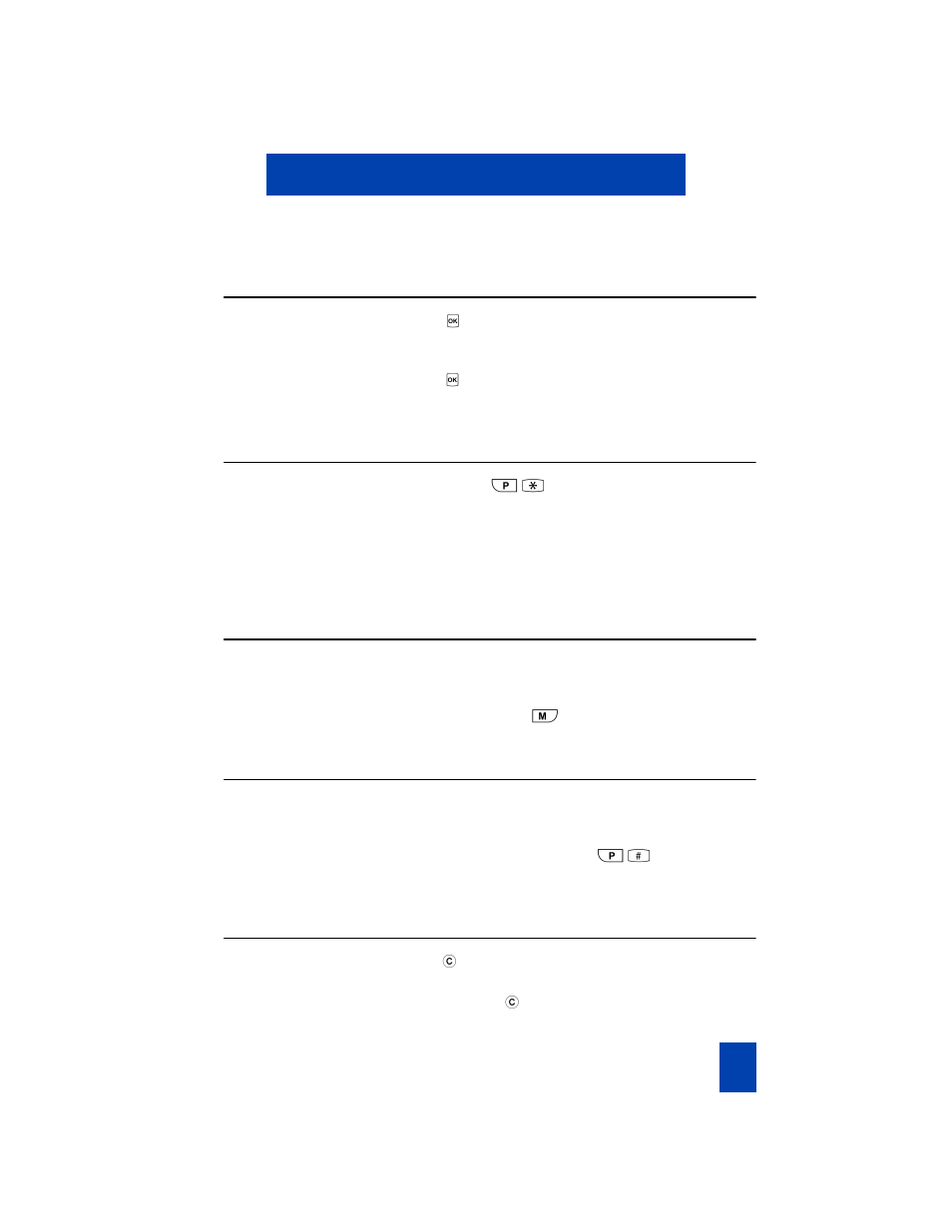 Using the c4012 handset, Switching the handset on/off, Locking/unlocking the keypad | Switching speech monitoring on/off, Changing the speaker and loudspeaker volume, Muting the microphone and ringer | Nortel Networks C4012 User Manual | Page 9 / 18