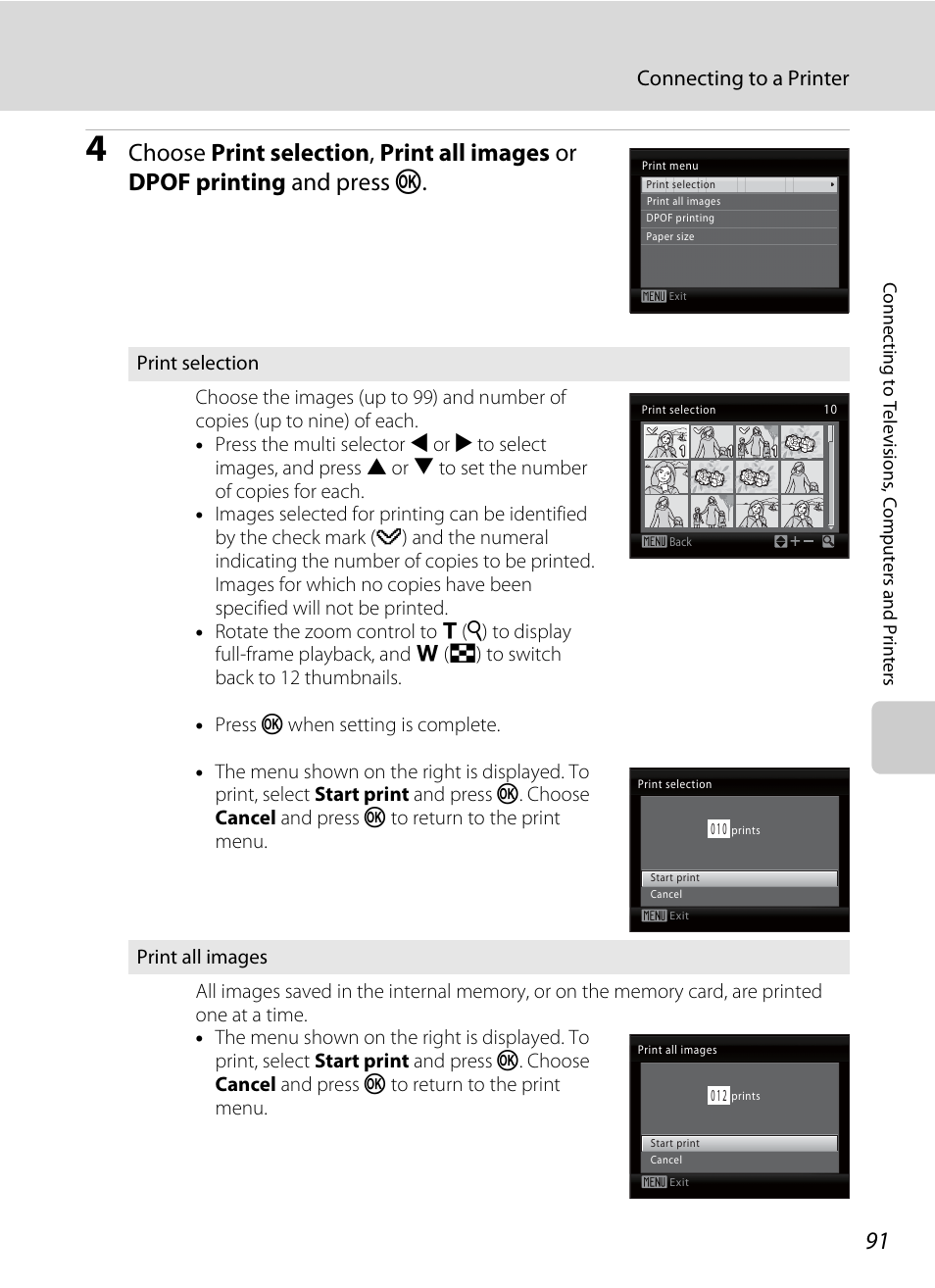 A 91, Connecting to a printer | Nortel Networks L110 User Manual | Page 103 / 156