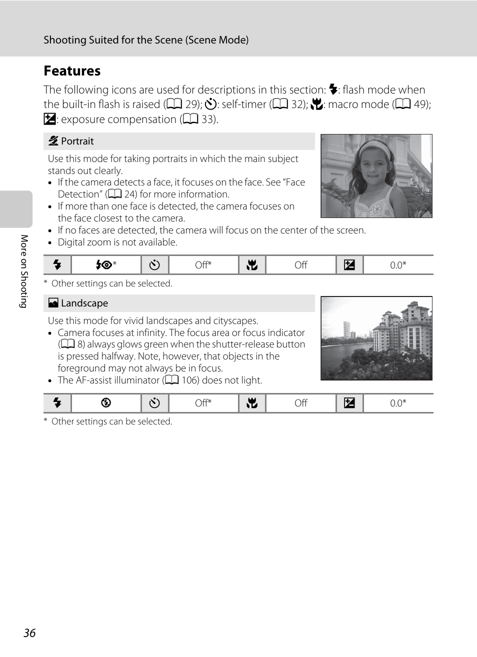 Features, A 36) | Nortel Networks L110 User Manual | Page 48 / 156