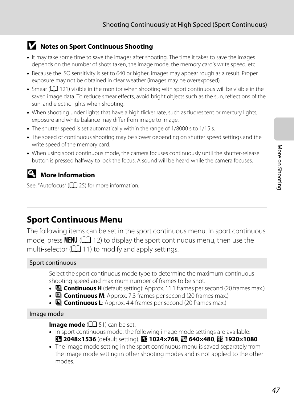Sport continuous menu, A 47, A 47) | Nortel Networks L110 User Manual | Page 59 / 156