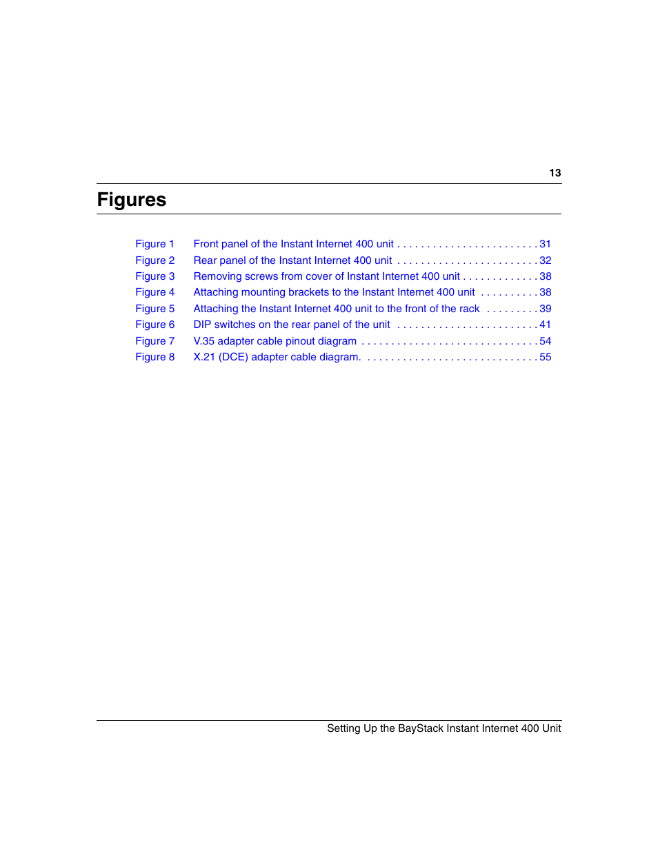 Figures | Nortel Networks Instant Internet 400 Unit User Manual | Page 13 / 60