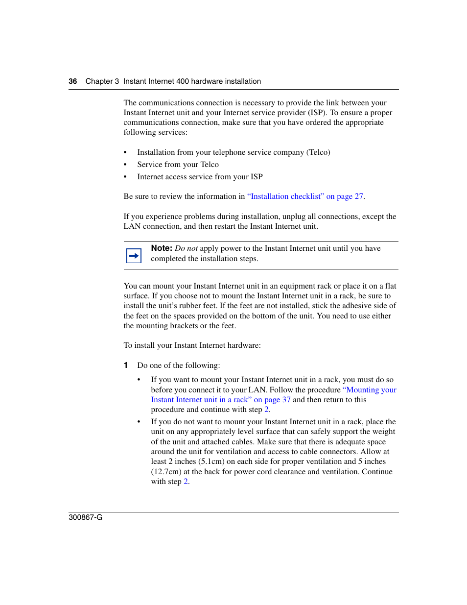 Nortel Networks Instant Internet 400 Unit User Manual | Page 36 / 60
