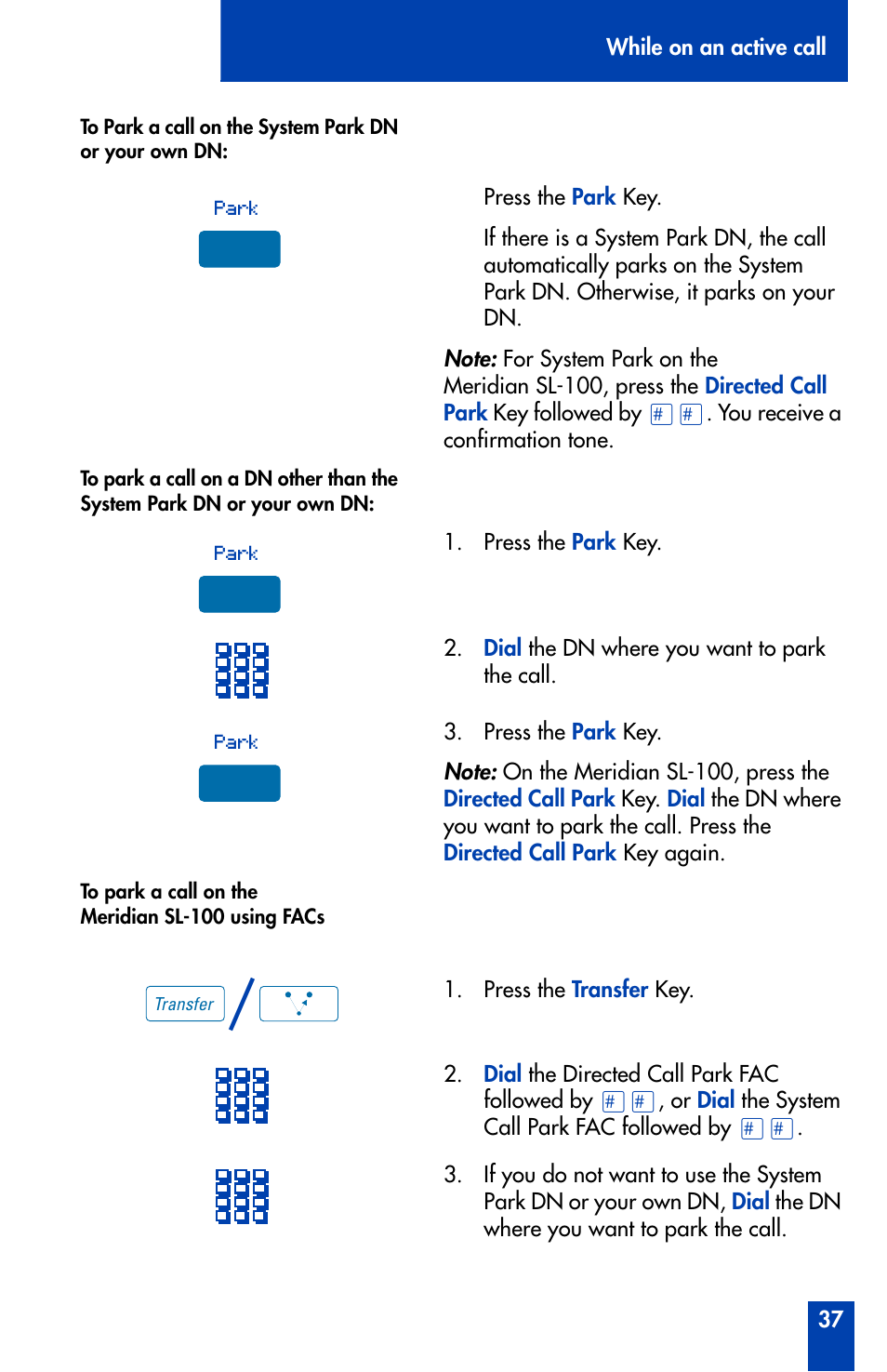 Nortel Networks Meridian M3902 User Manual | Page 37 / 146