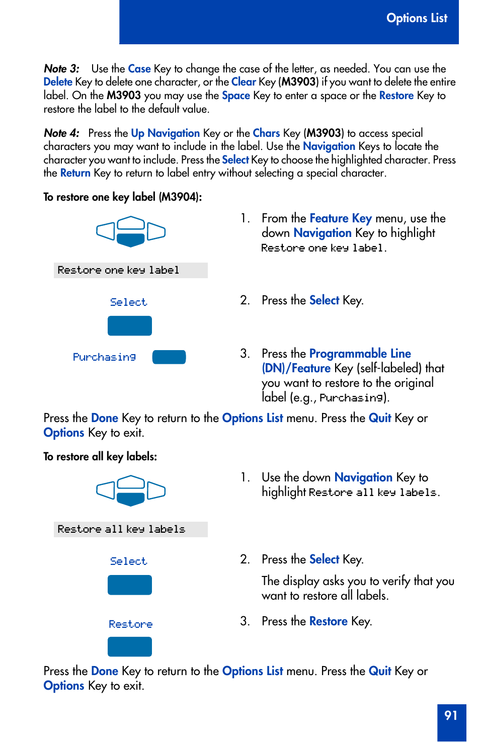 Nortel Networks Meridian M3902 User Manual | Page 91 / 146