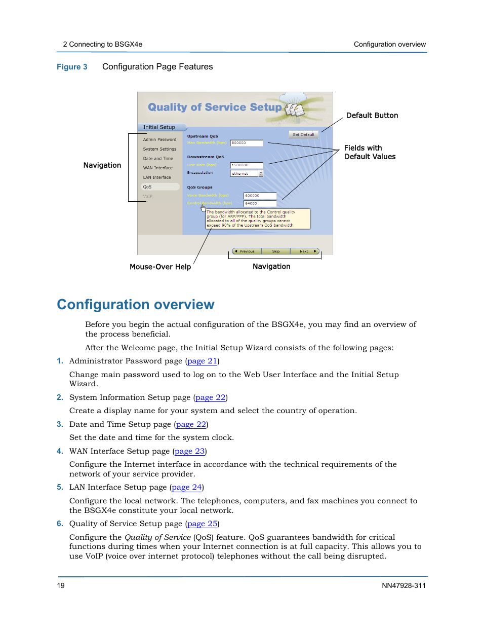 Configuration overview | Nortel Networks Nortel Business Services Gateway BSGX4e User Manual | Page 18 / 31