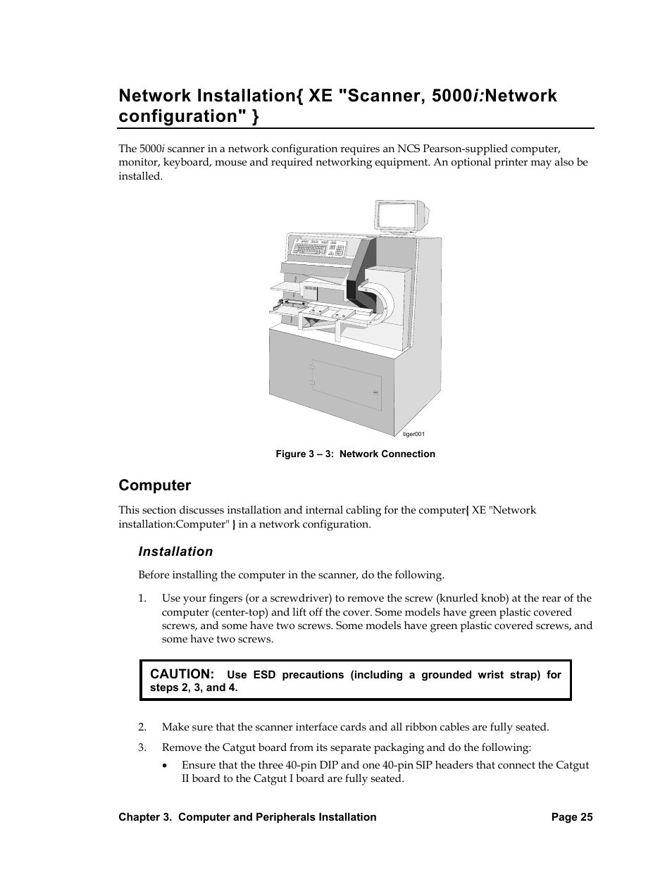Computer, Installation, Network installation | Nortel Networks 5000i User Manual | Page 37 / 54