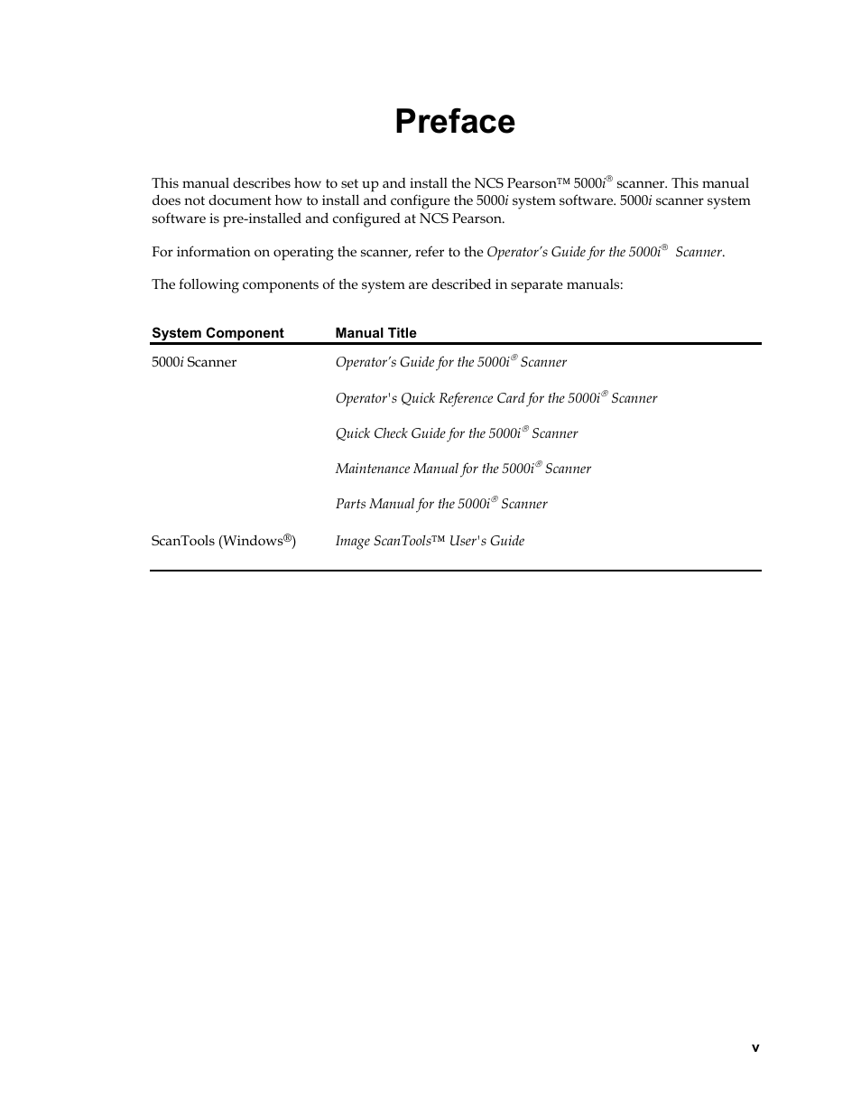 Maintenance manual for the 5000i( scanner, Preface | Nortel Networks 5000i User Manual | Page 7 / 54