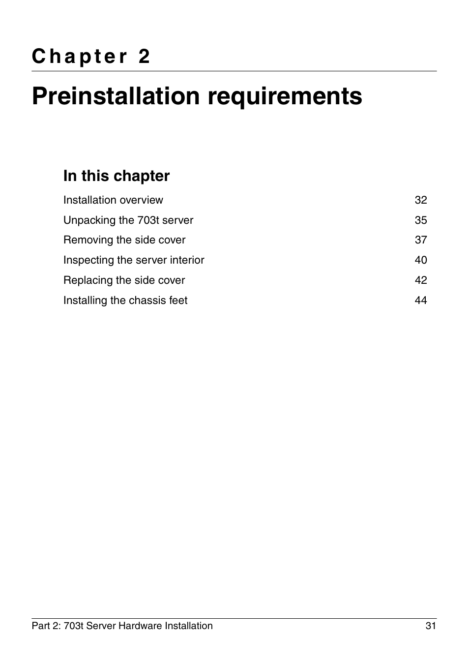 Preinstallation requirements | Nortel Networks CALLPILOT 555-7101-226 User Manual | Page 31 / 72