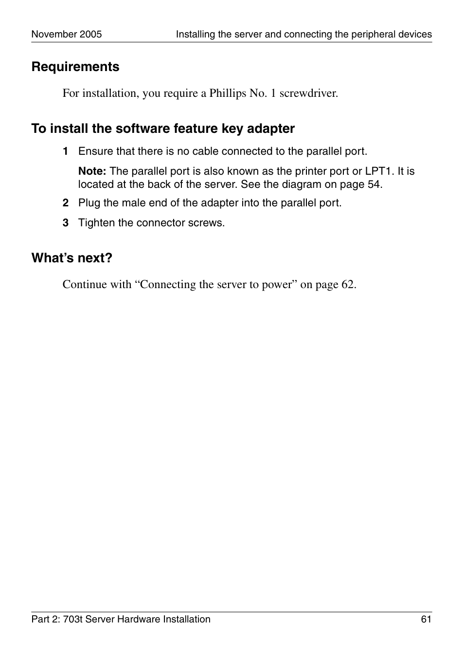 Requirements, What’s next | Nortel Networks CALLPILOT 555-7101-226 User Manual | Page 61 / 72