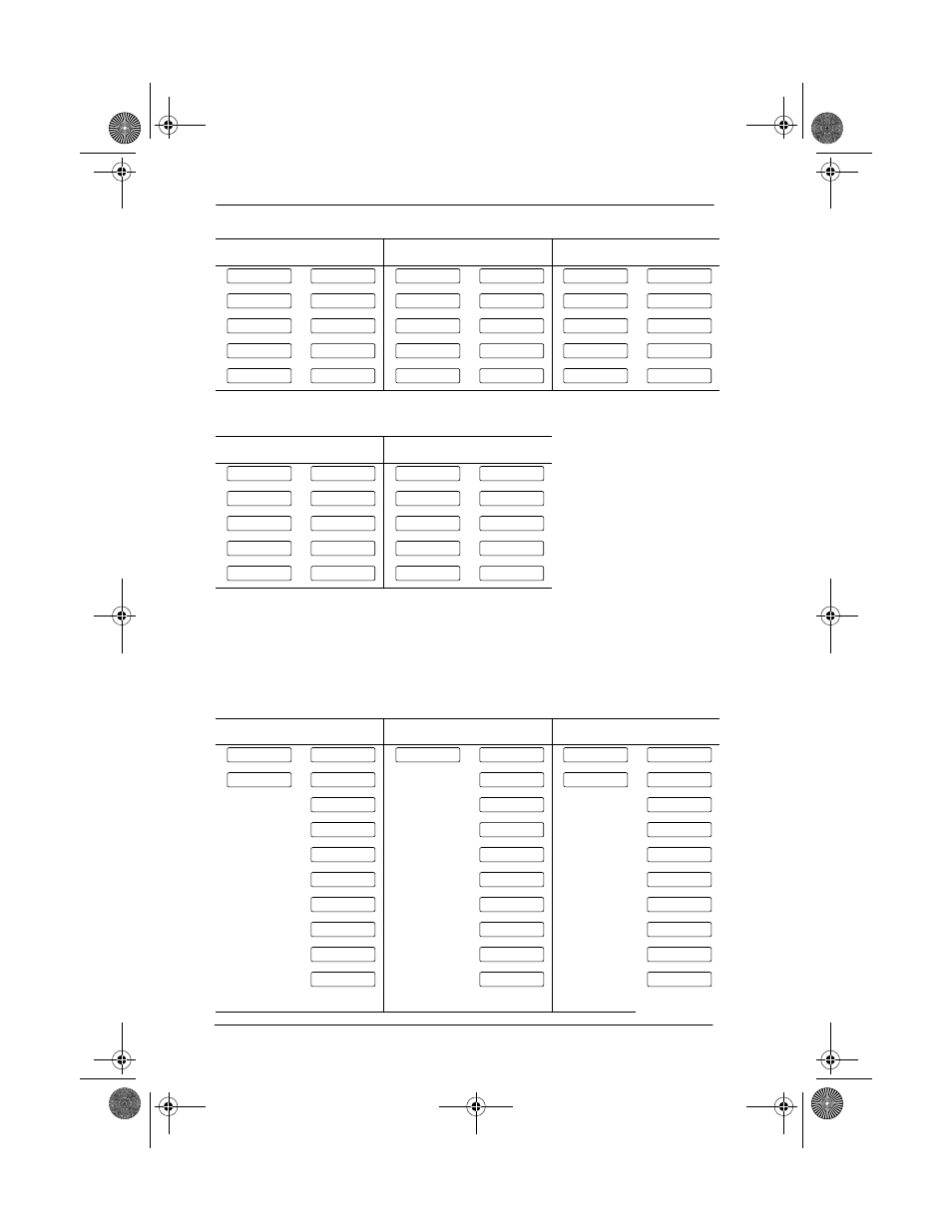 M7324 telephone button defaults, M7324 telephone button defaults 122 | Nortel Networks Modular ICS 4.0 User Manual | Page 134 / 242