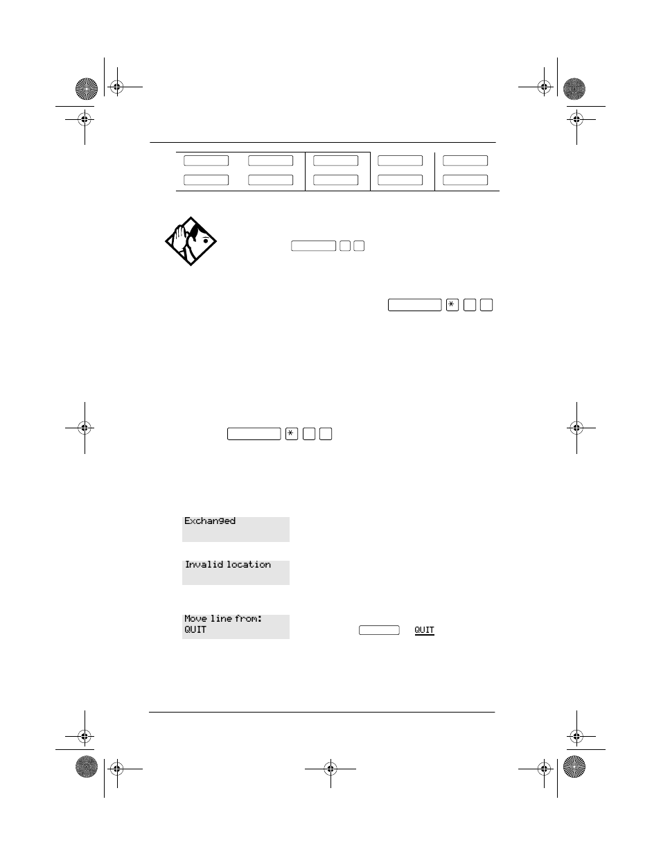 Moving line buttons, Moving line buttons 124 | Nortel Networks Modular ICS 4.0 User Manual | Page 136 / 242