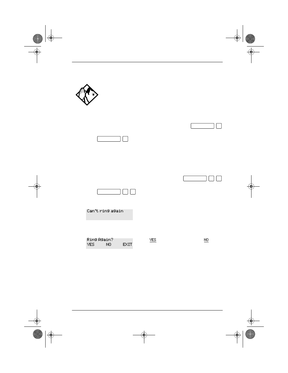 Turning on ring again, Canceling ring again, Turning on ring again 61 canceling ring again 61 | Nortel Networks Modular ICS 4.0 User Manual | Page 73 / 242