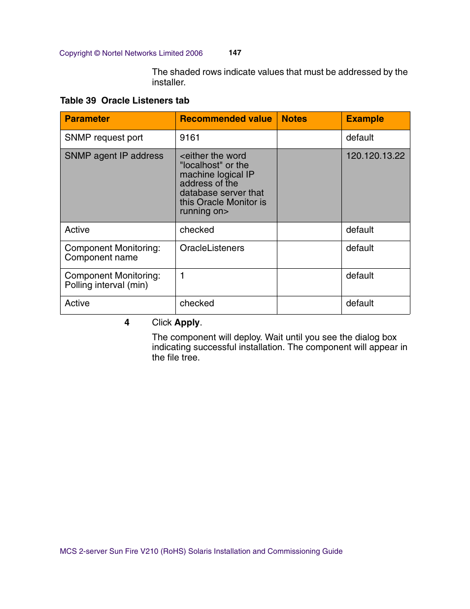 Nortel Networks Sun Fire V210 (RoHS) User Manual | Page 147 / 176