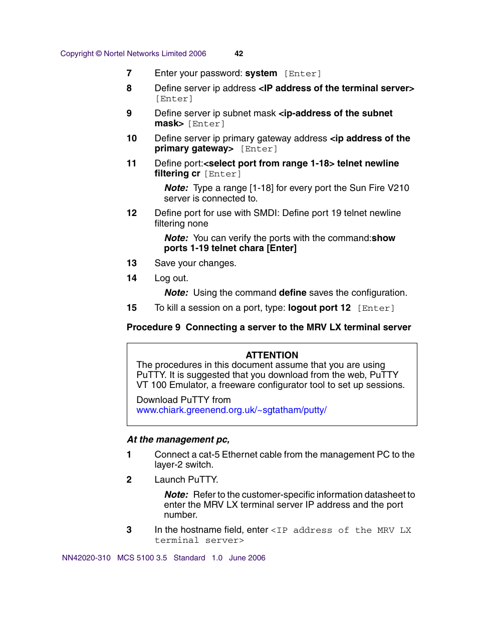 Nortel Networks Sun Fire V210 (RoHS) User Manual | Page 42 / 176