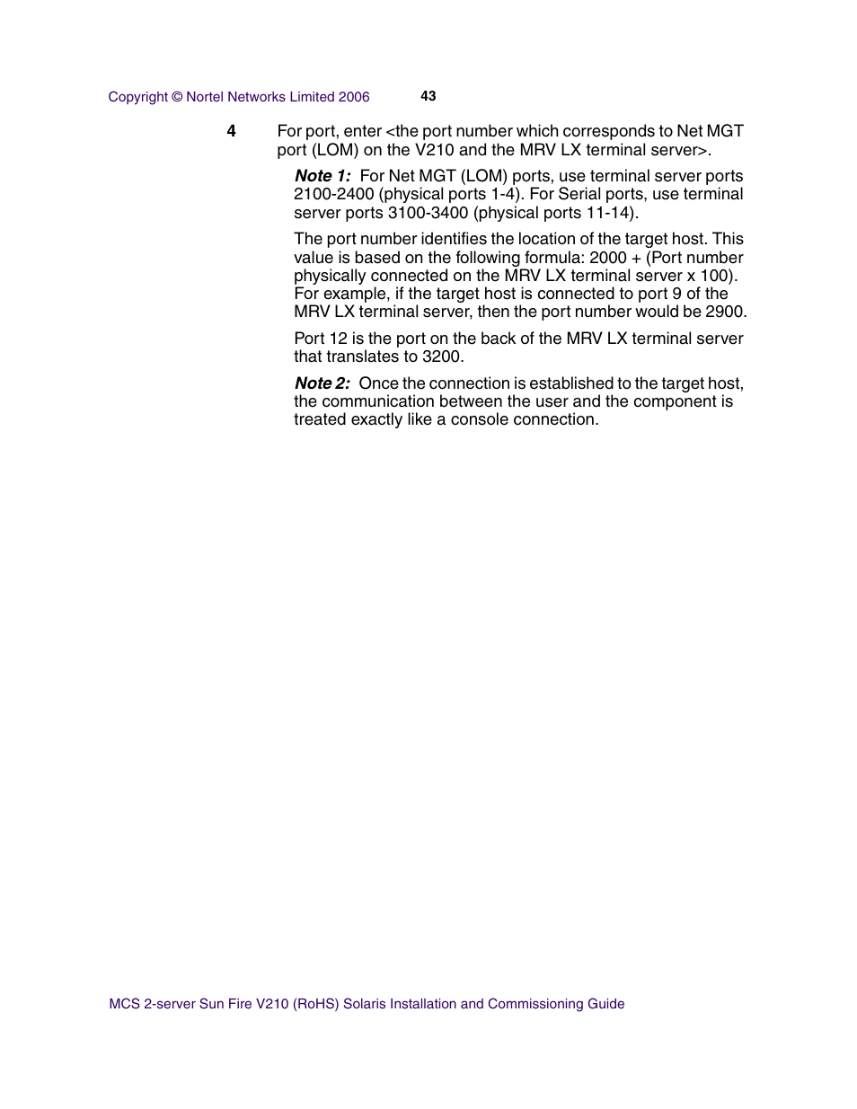 Nortel Networks Sun Fire V210 (RoHS) User Manual | Page 43 / 176
