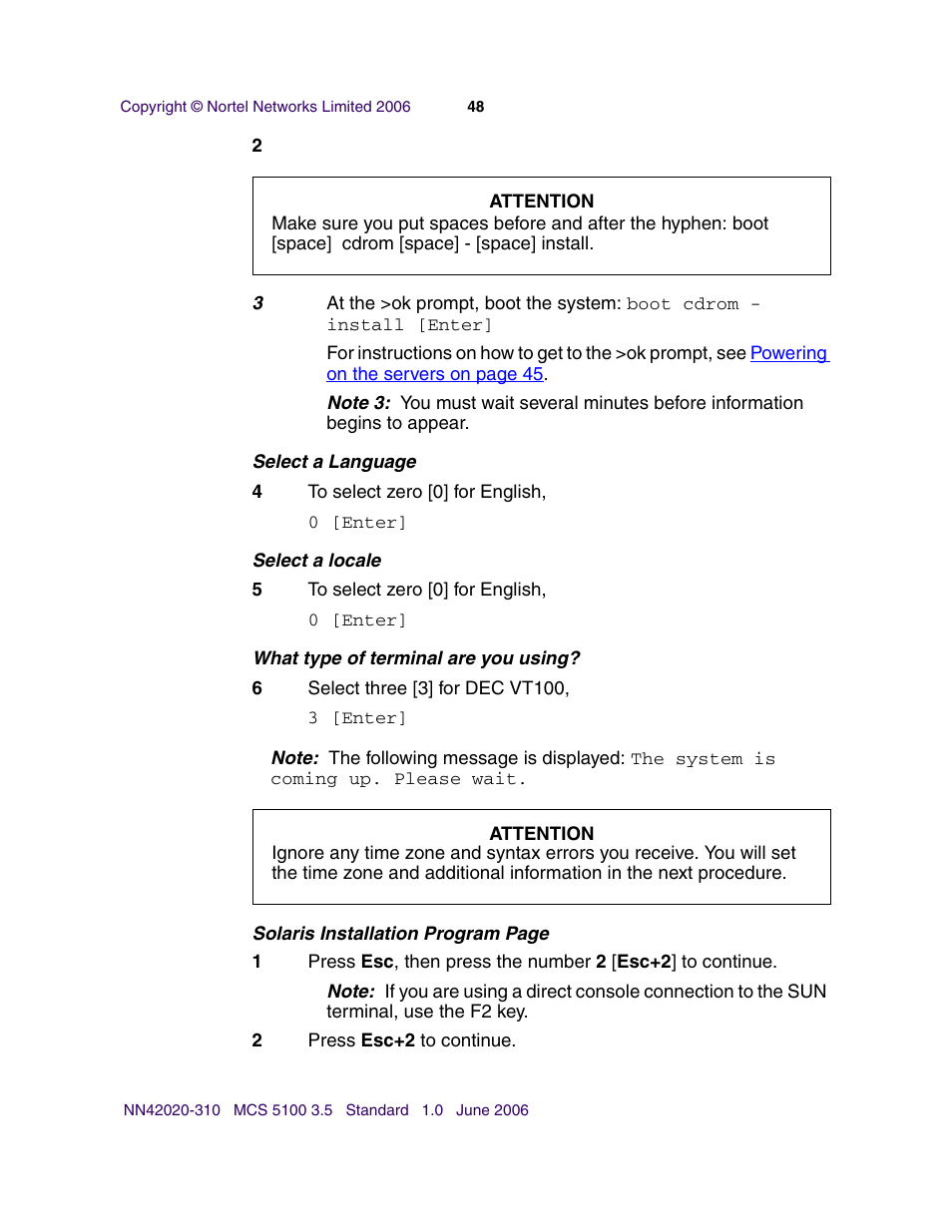 Nortel Networks Sun Fire V210 (RoHS) User Manual | Page 48 / 176